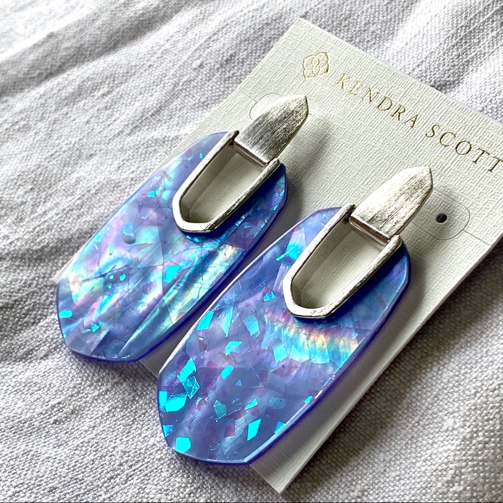 NWT Kendra Scott Large Kailyn Iridescent Lilac๐๐๐๐๐๐๐ - Picture 1 of 7
